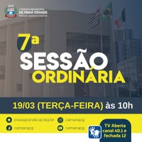 7ª SESSÃO ORDINÁRIA